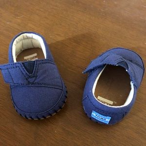 Baby TOMS shoes, size 2
